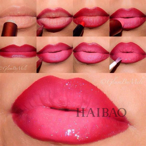 出色诱惑渐变唇妆