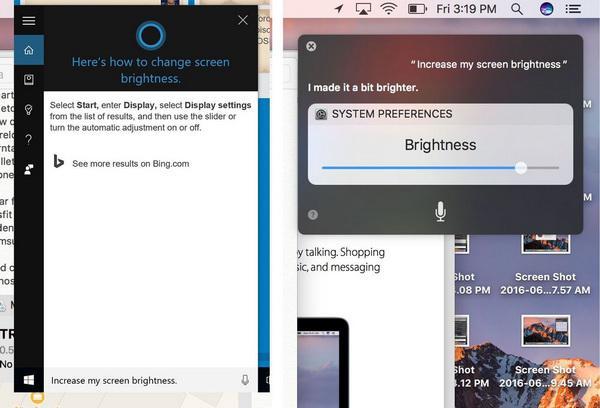 Siri对比Cortana:桌面语音助手哪家强?