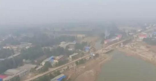 七里河洪水进入大贤桥河道 航拍图.jpg