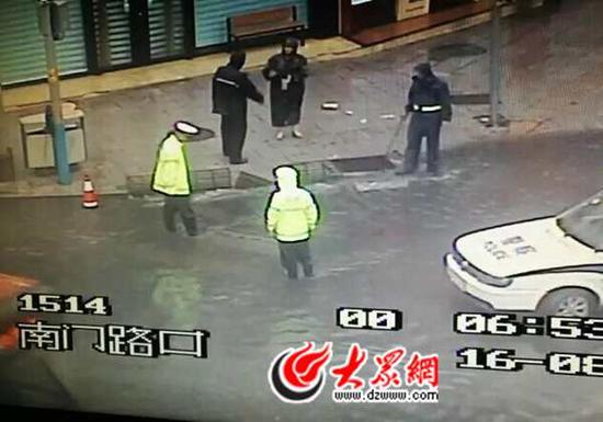 济南济泺路成丰桥监控画面