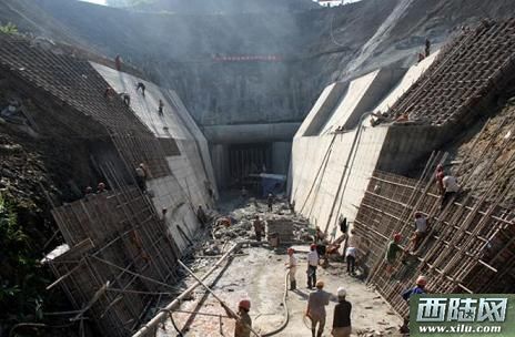 密松水电站工地