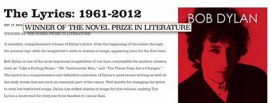 迪伦官网删去诺奖信息 瑞典文学院：他不来随他吧