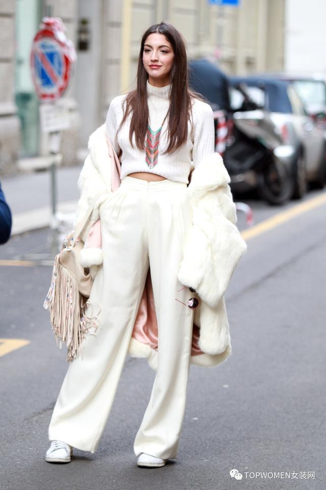 变身精致有品味女王，全白造型打造冬日女神范！