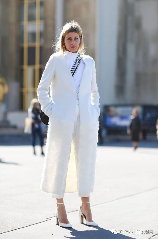 变身精致有品味女王，全白造型打造冬日女神范！