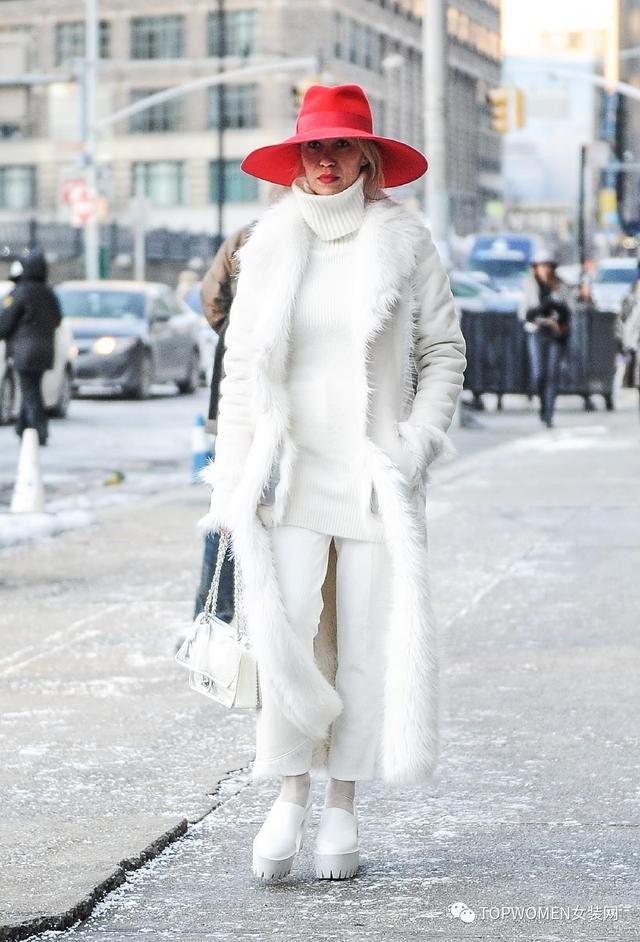 变身精致有品味女王，全白造型打造冬日女神范！