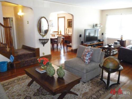 特朗普幼年旧居内饰图。(资料图)