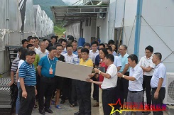 参观考察团研究高产养殖澳洲淡水龙虾技术。 (2).jpg