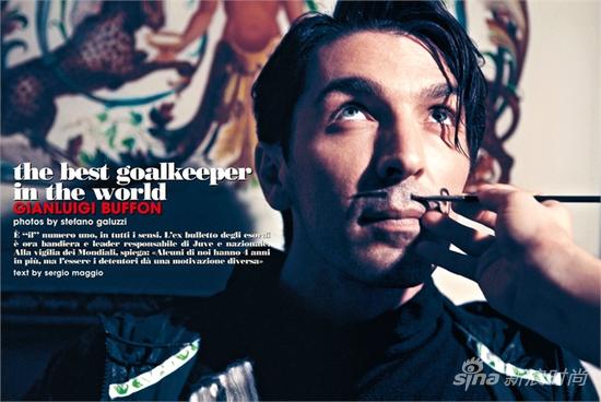 布冯为意大利版VOGUE拍摄封面